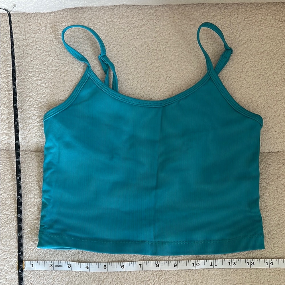 Balance Athletica Ribbed Teal Tank Top